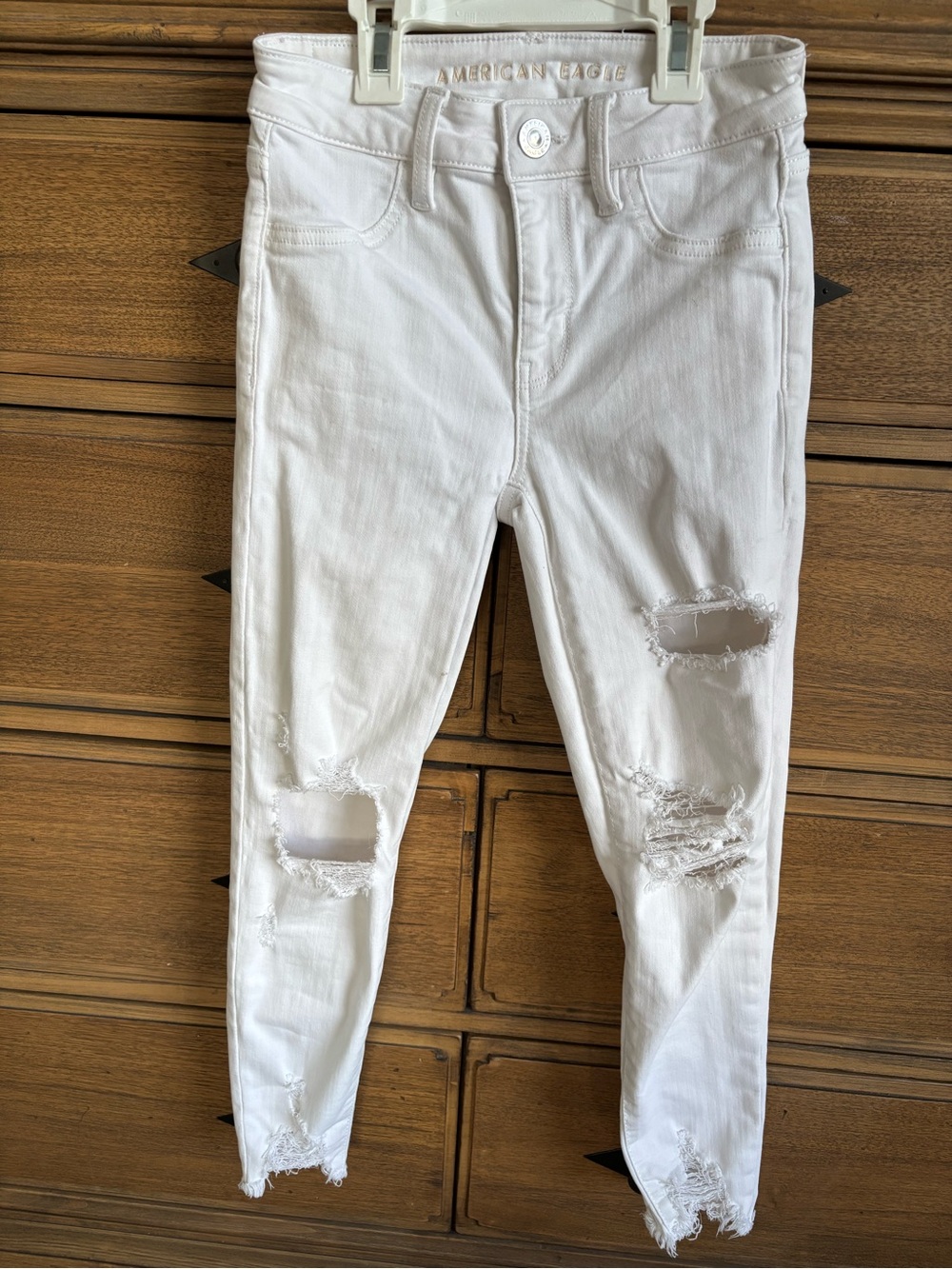 Women’s 0 x short American Eagle White Stretch High Rise Jeggings Jeans